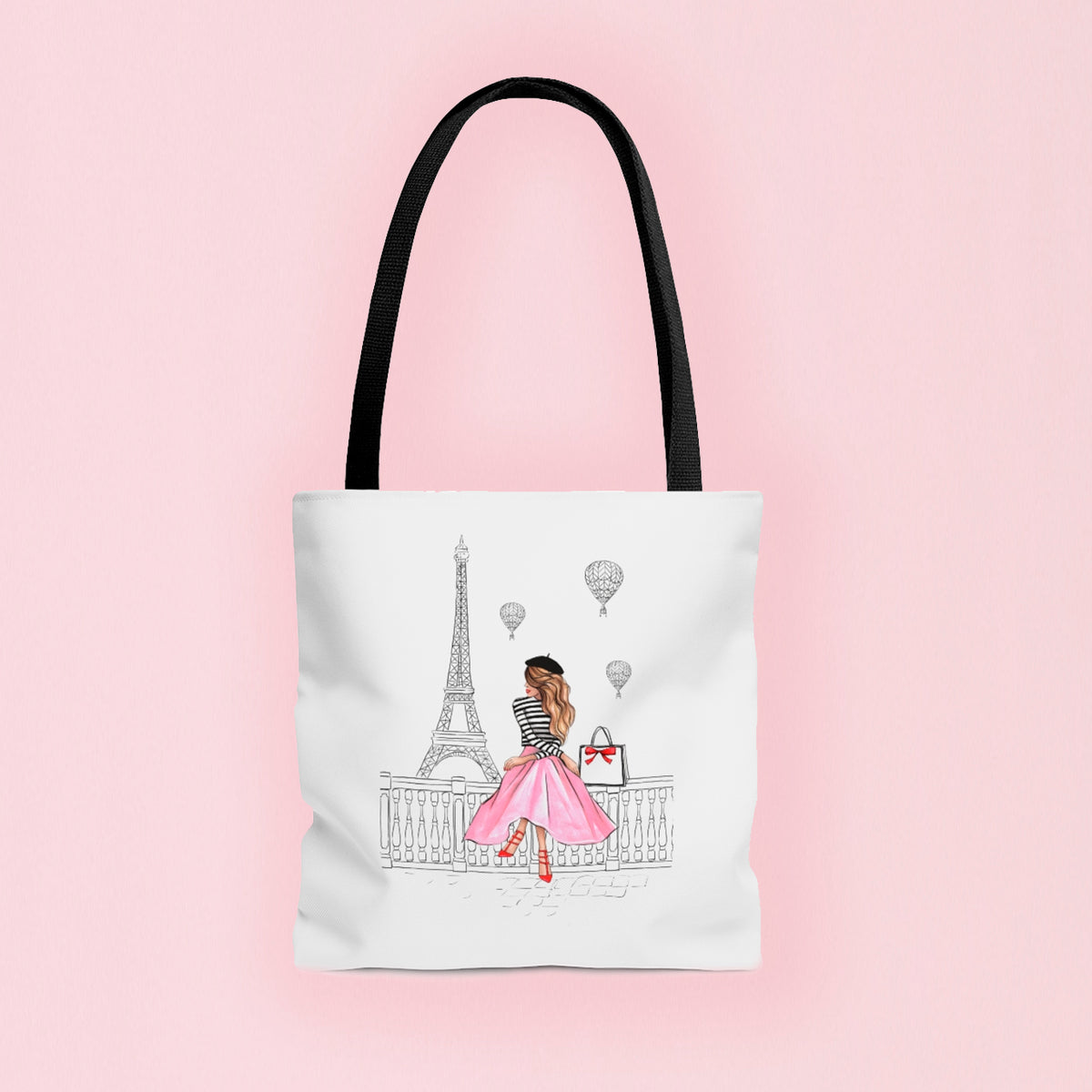 Paris Girl Tote Bag by PeppermintCreek