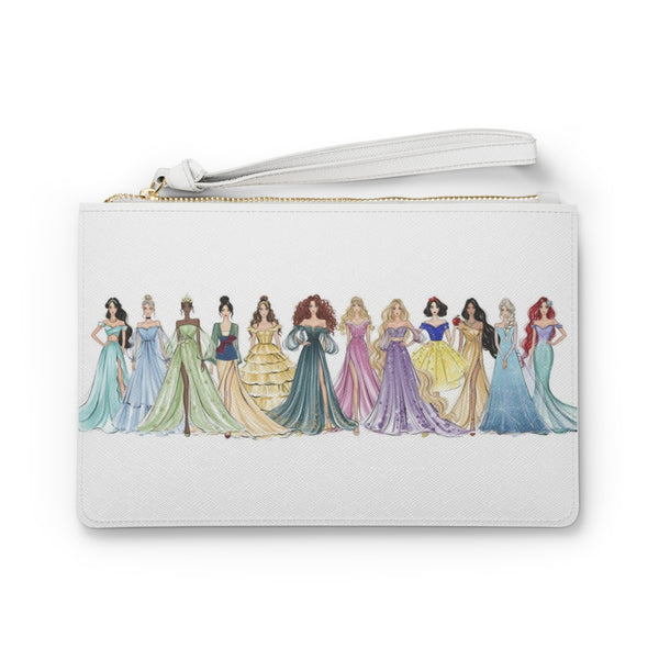 Fashion Princesses illustrated Eco Leather Clutch Bag