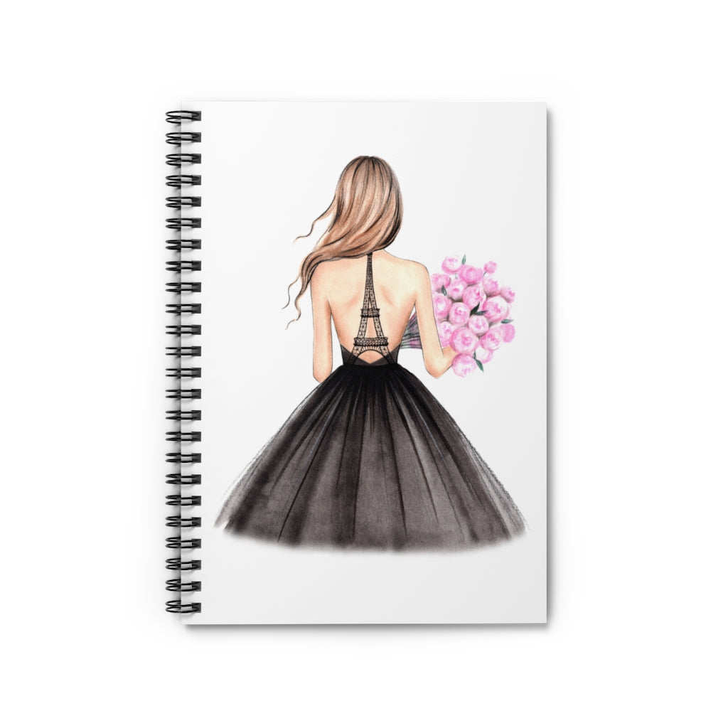 Paris Theme girly Spiral Notebook