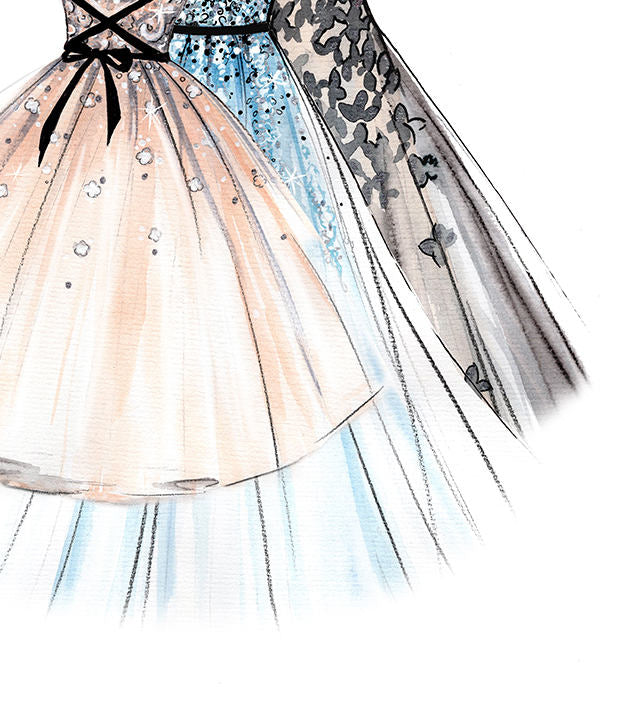Dresses art print fashion illustration – Lalana Arts