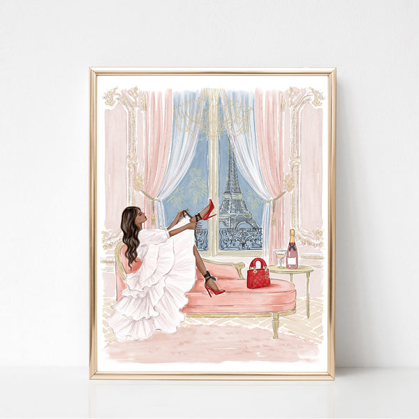 Midnight in Paris illustration art print