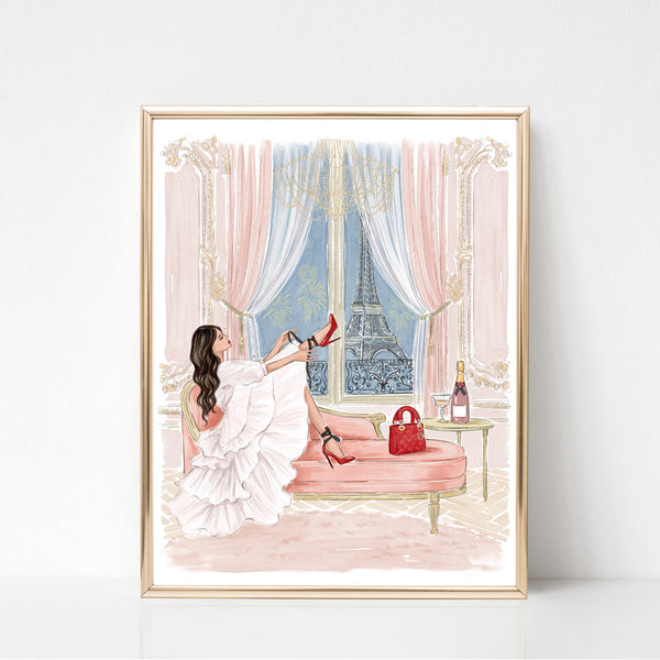 Midnight in Paris illustration art print