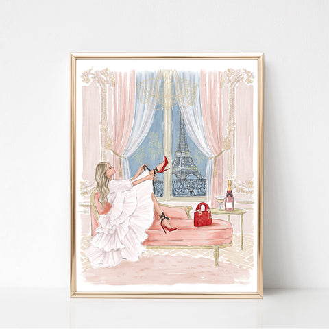 Midnight in Paris illustration art print