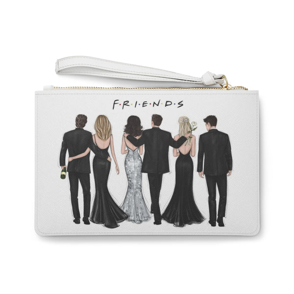 Friends Fashion illustrated Eco Leather Clutch Bag