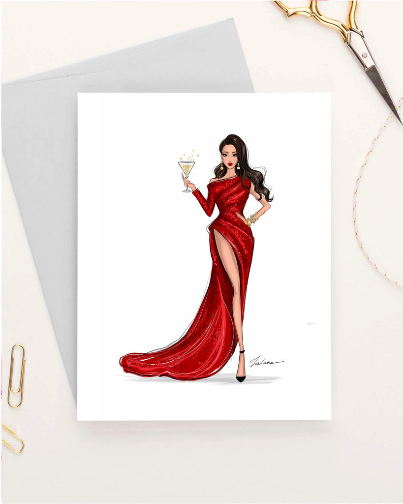 christmas fashion dress Women's Red Sequin Dress