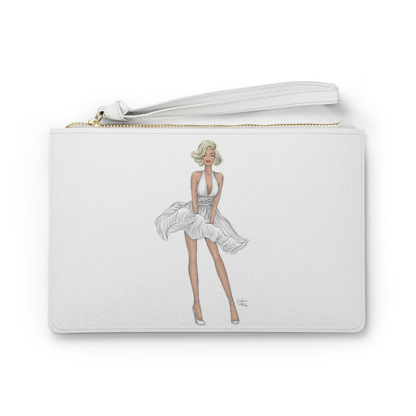 Merilyn Monroe Fashion illustrated Eco Leather Clutch Bag