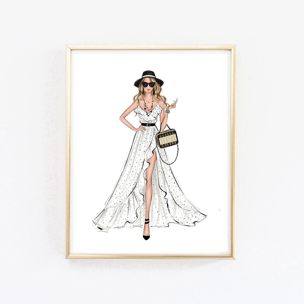 Sketch Evening Dress Fashion Illustration On Stock Illustration 2300946687  | Shutterstock
