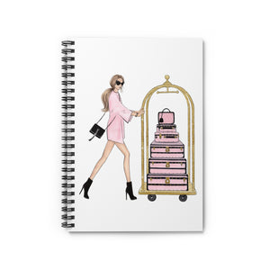 Fashion Theme Spiral Notebook - Ruled Line. Fashion illustration journal