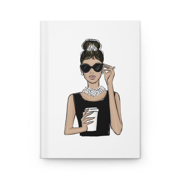 Hardcover Journal Matte with Audrey print on cover