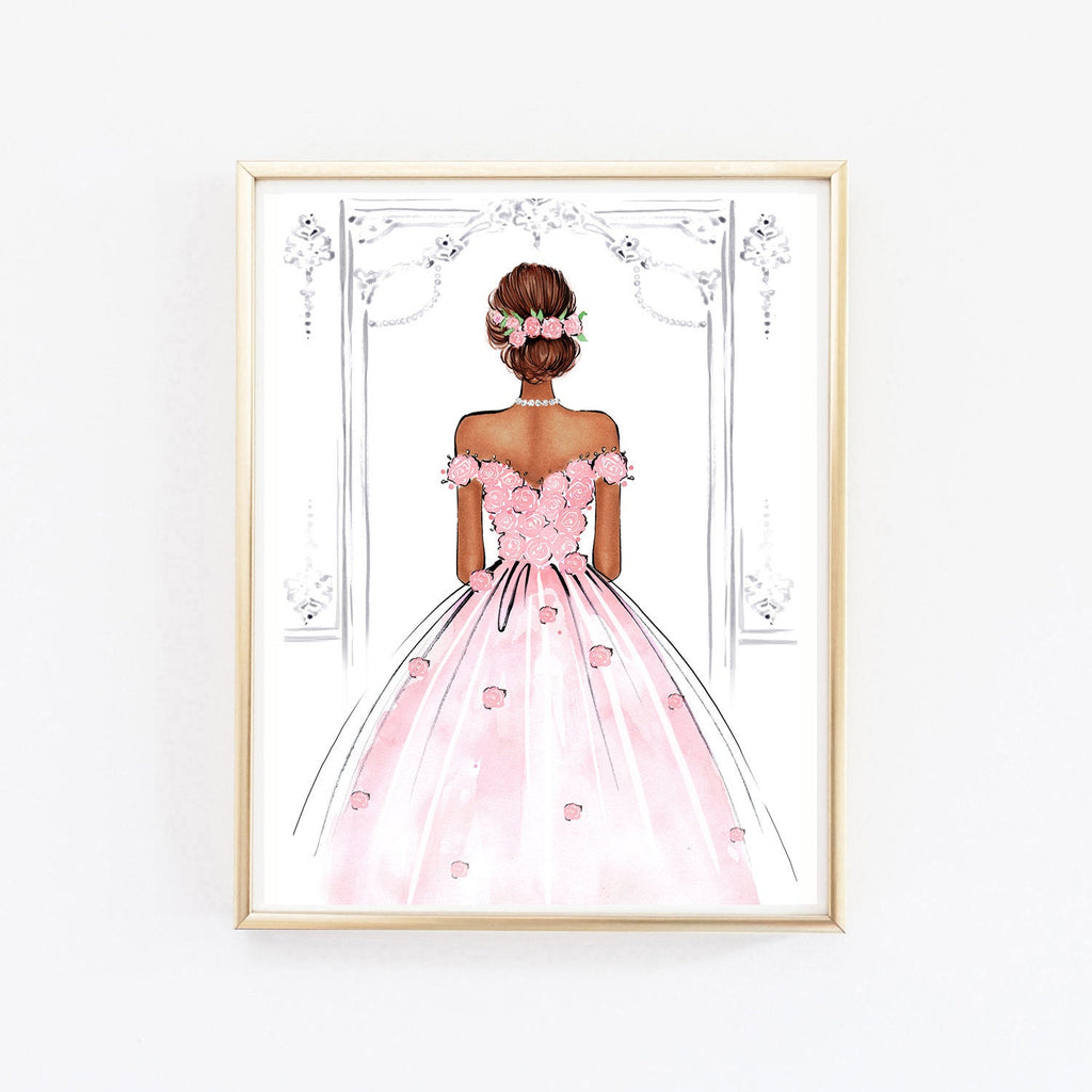 Romantic Wall Art watercolor wedding dress Fashion Art Lalana Arts Romantic Wall Art watercolor wedding dress Fashion Art Lalana Arts