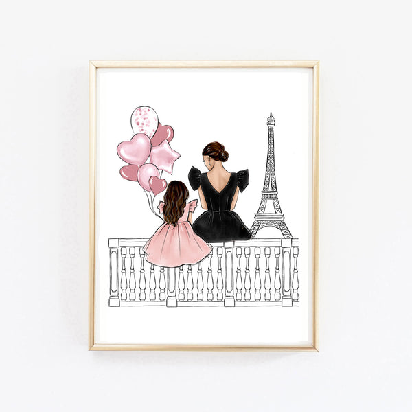 Mother and Daughter in Paris