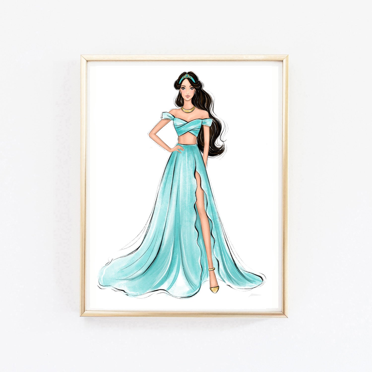 princess fantasy dress drawing Beautiful Fantasy Cartoon Princess Wearing Tiara And Gown Dress. Royalty  Free SVG, Cliparts, Vectors, and Stock Illustration. Image 148850449